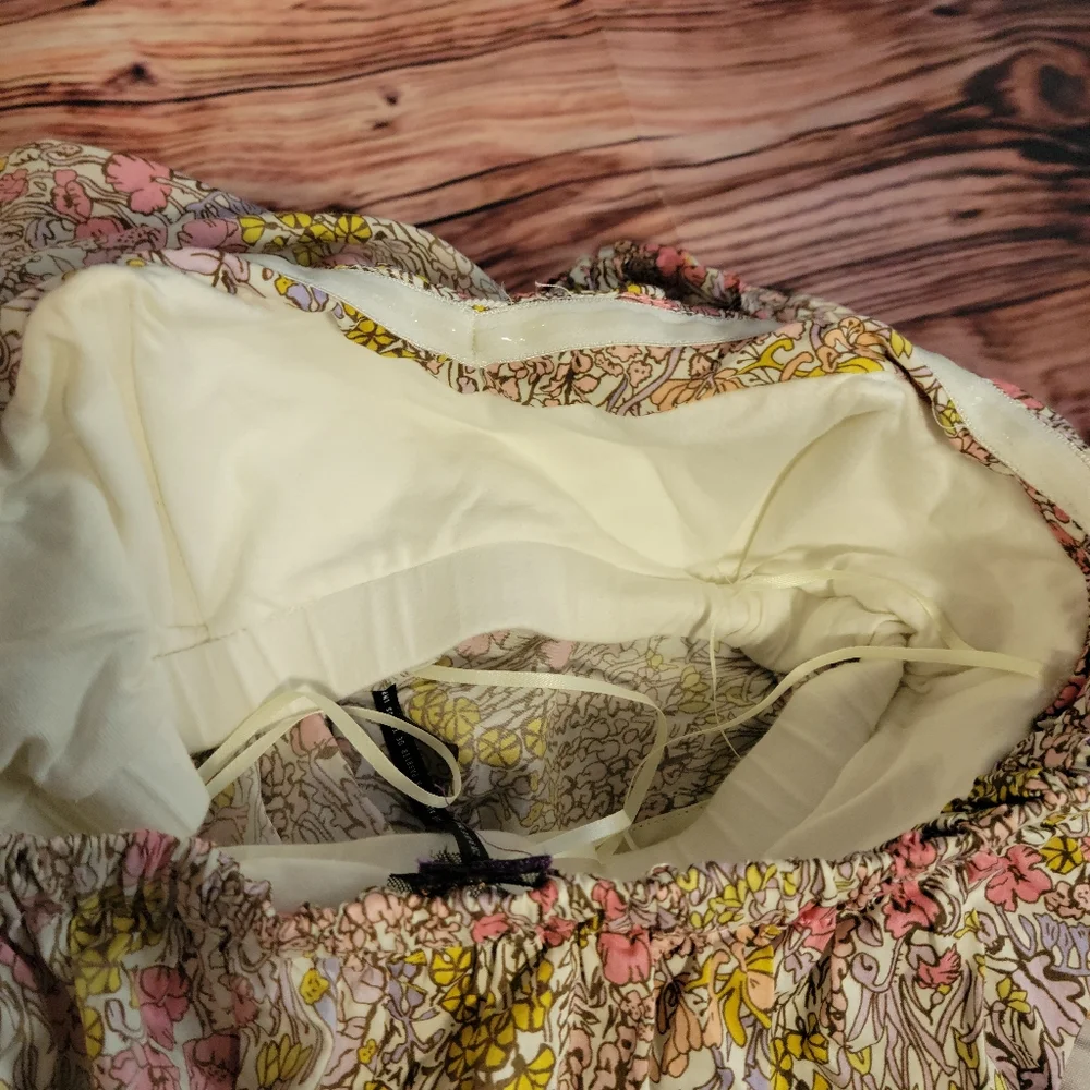 Free people Boho Strapless Top with Built in bra XS